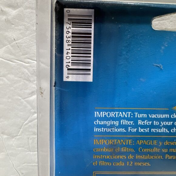Eureka Vacuum DCF-16 Dust Cup Filter Series 2950, 2960, 2990 H14016 - NEW/SEALED - Picture 3 of 6